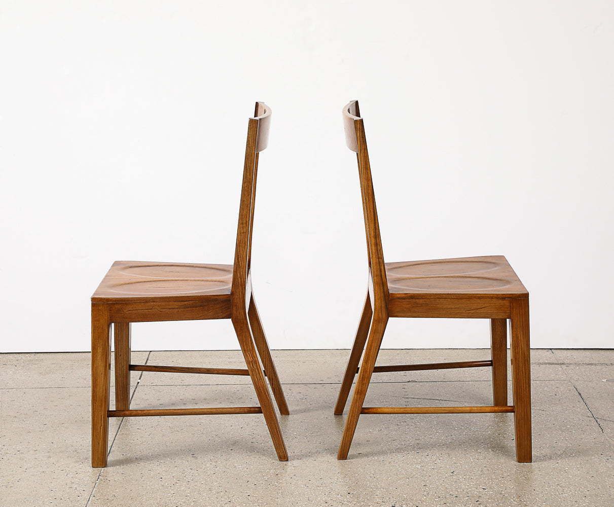 Rare Livia Variant Side Chairs by Gio Ponti