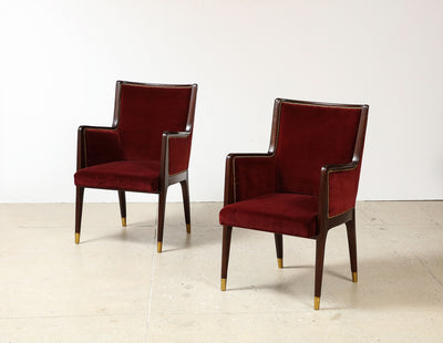 Pair of No. 504 Chairs by Gio Ponti