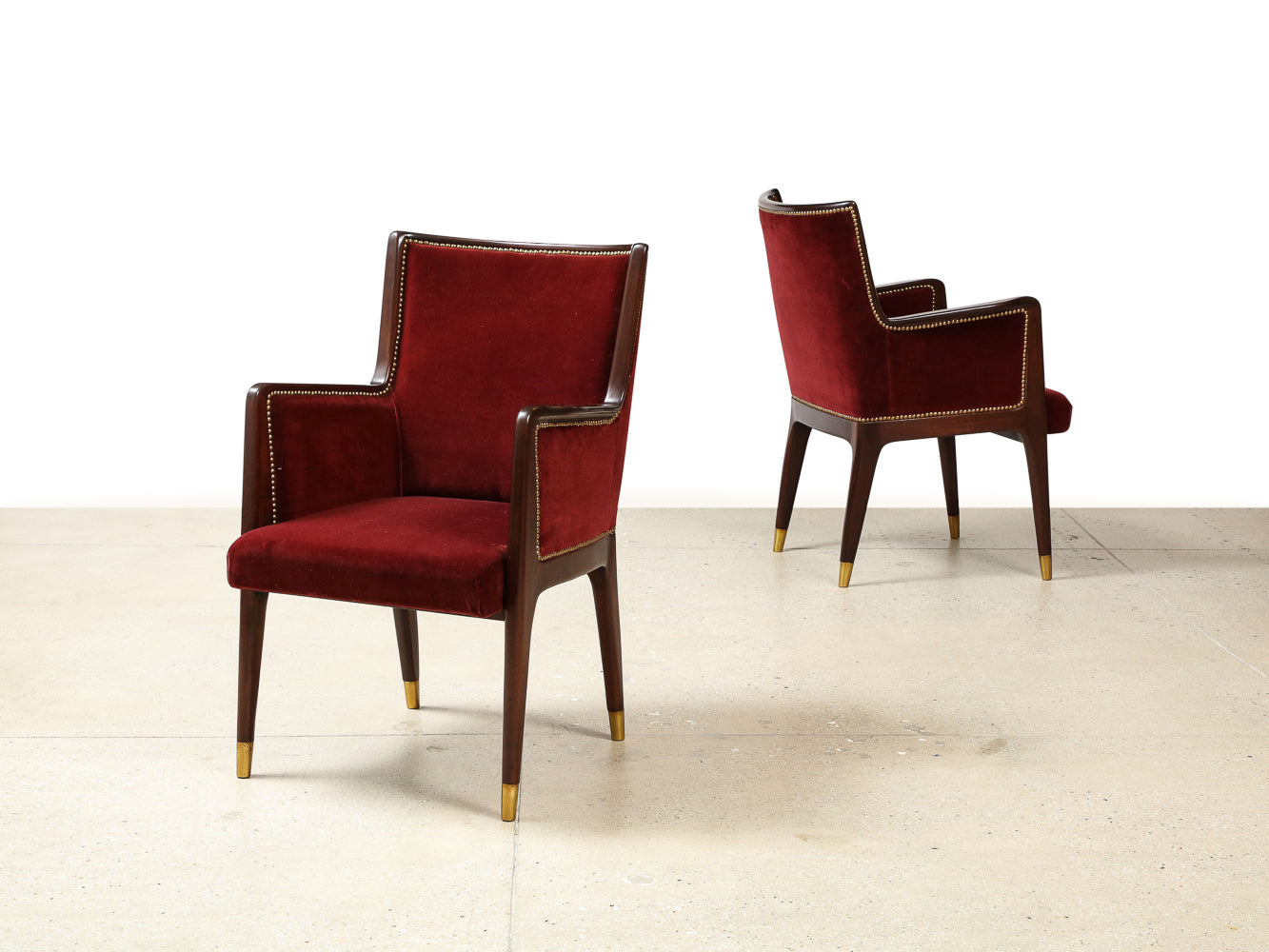 Pair of No. 504 Chairs by Gio Ponti