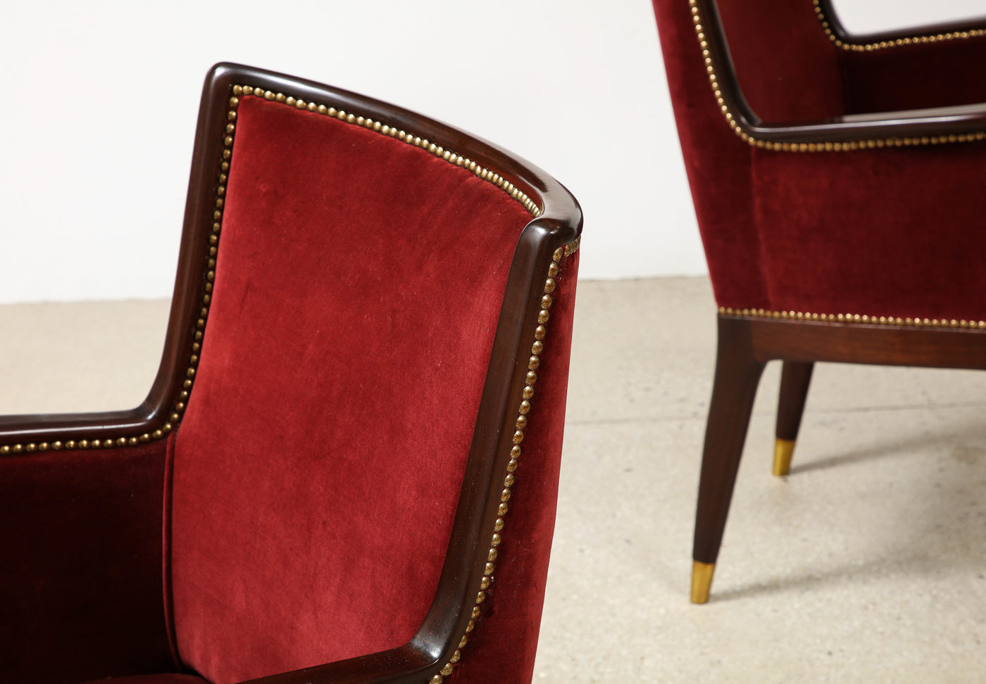 Pair of No. 504 Chairs by Gio Ponti