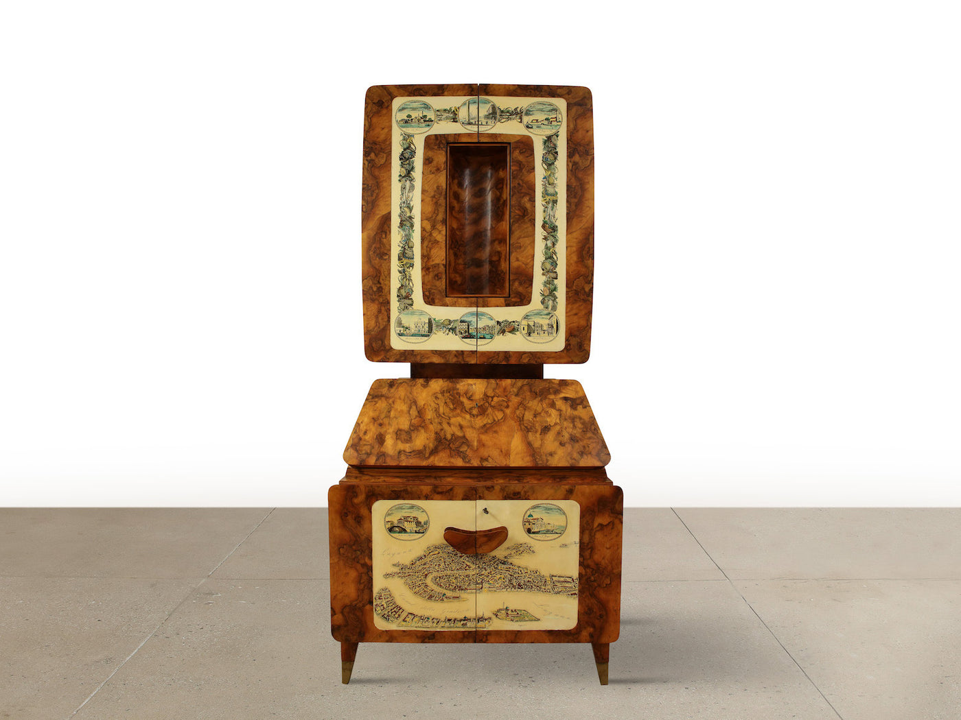 Rare Display Cabinet by Gio Ponti & Piero Fornasetti
