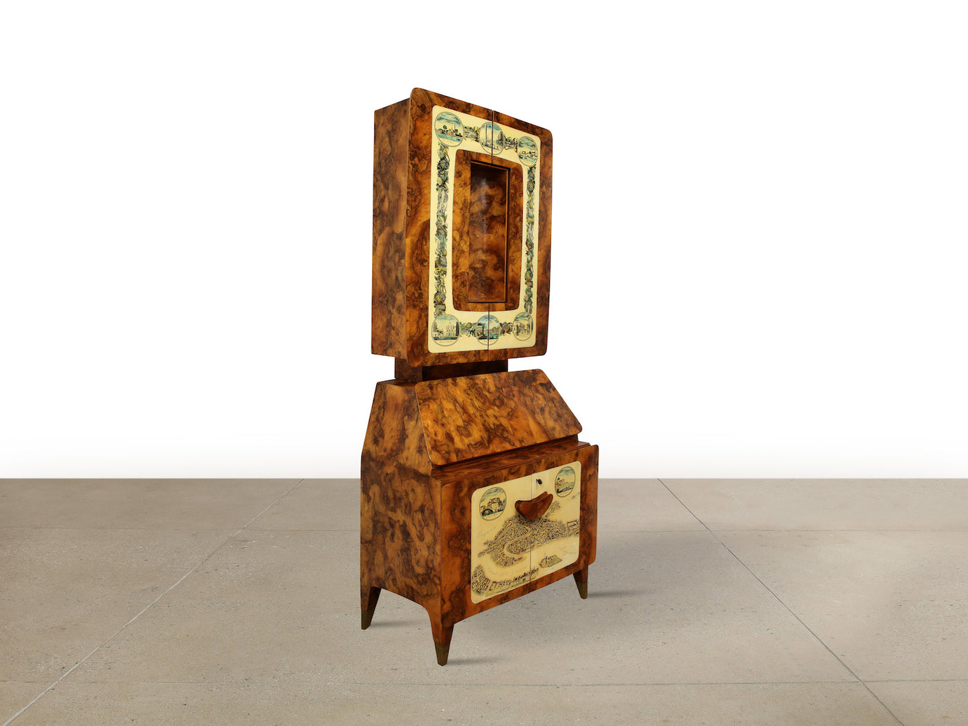 Rare Display Cabinet by Gio Ponti & Piero Fornasetti
