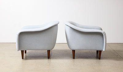 Curva Lounge Chairs with Ottoman by Joaquim Tenreiro