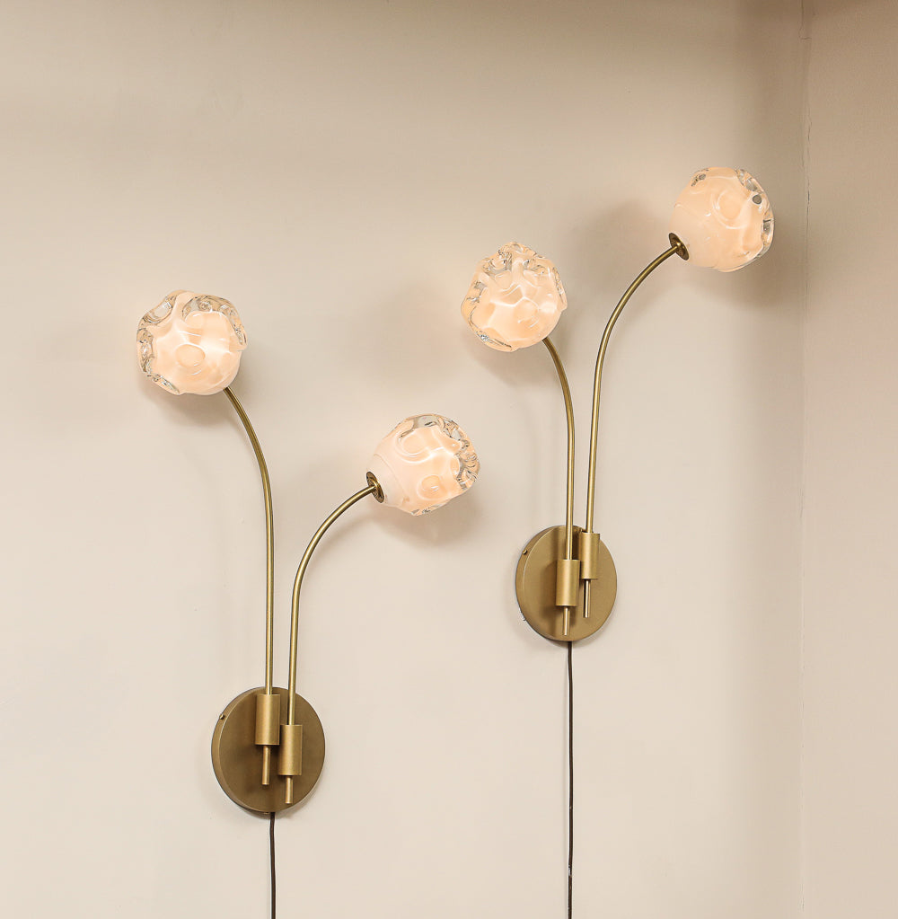 Pair of Morel Sconces by Lorin Silverman