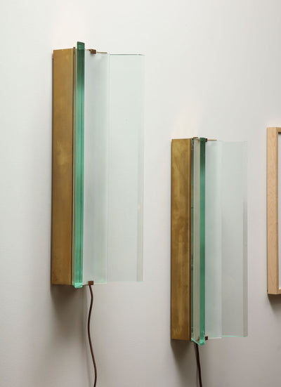 No. 2052, Rare Pair of Sconces by Max Ingrand for Fontana Arte
