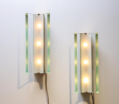 No. 2052, Rare Pair of Sconces by Max Ingrand for Fontana Arte