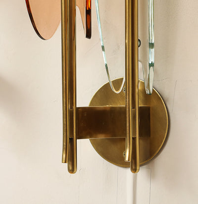 Pair of Model 1461 Dahlia Wall Lights by Max Ingrand for Fontana Arte