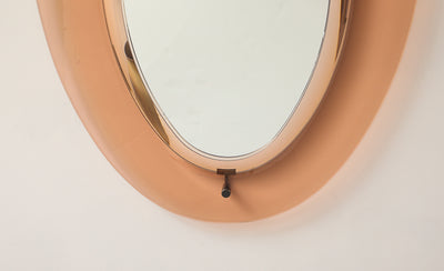 Ovoid Mirror by Max Ingrand for Fontana Arte