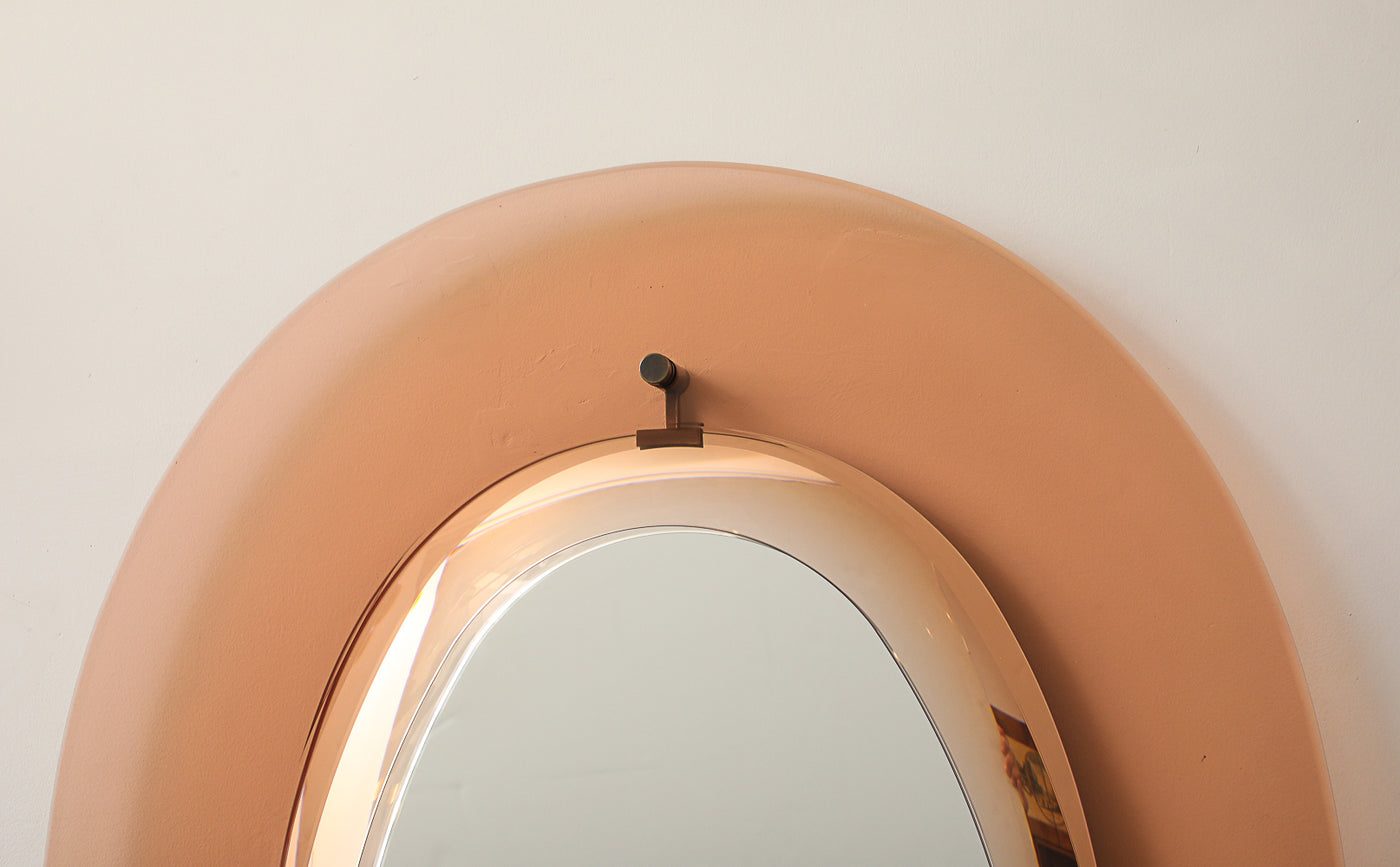 Ovoid Mirror by Max Ingrand for Fontana Arte