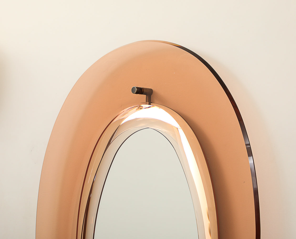 Ovoid Mirror by Max Ingrand for Fontana Arte