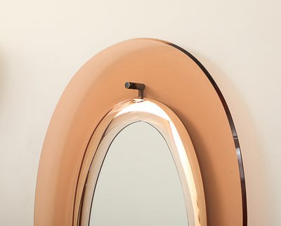 Ovoid Mirror by Max Ingrand for Fontana Arte