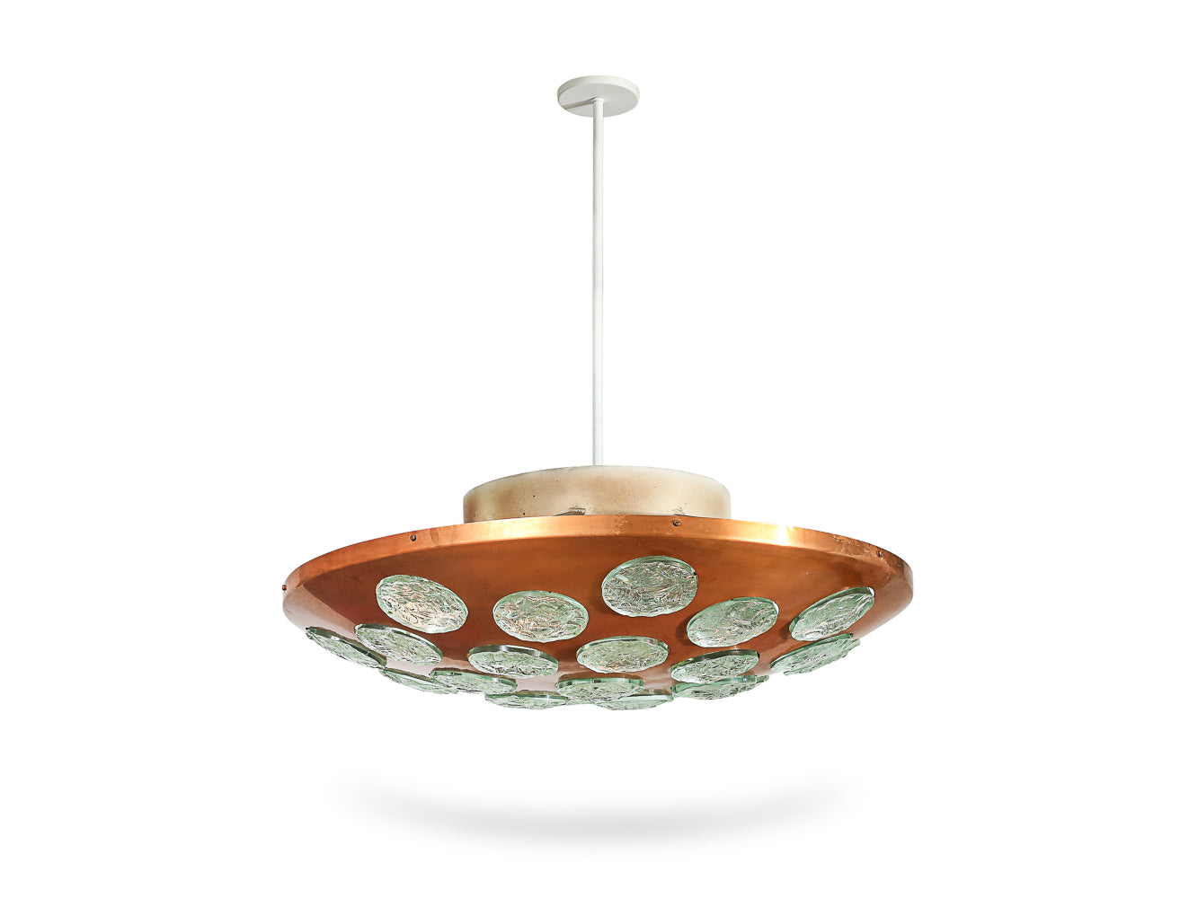 Large-Scale Saucer Pendant by Max Ingrand for Fontana Arte