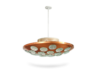 Large-Scale Saucer Pendant by Max Ingrand for Fontana Arte