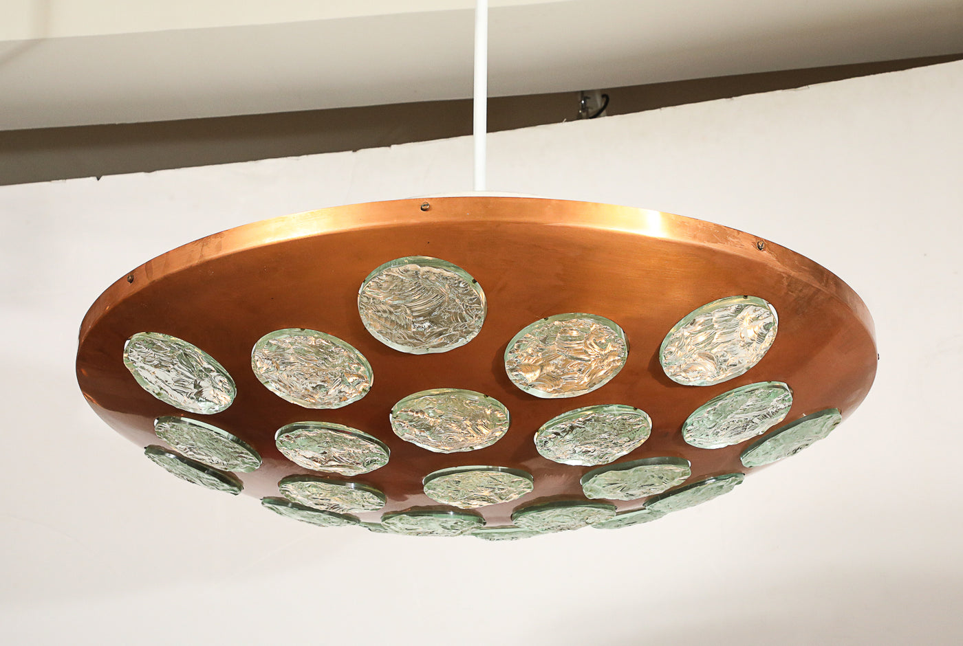 Large-Scale Saucer Pendant by Max Ingrand for Fontana Arte