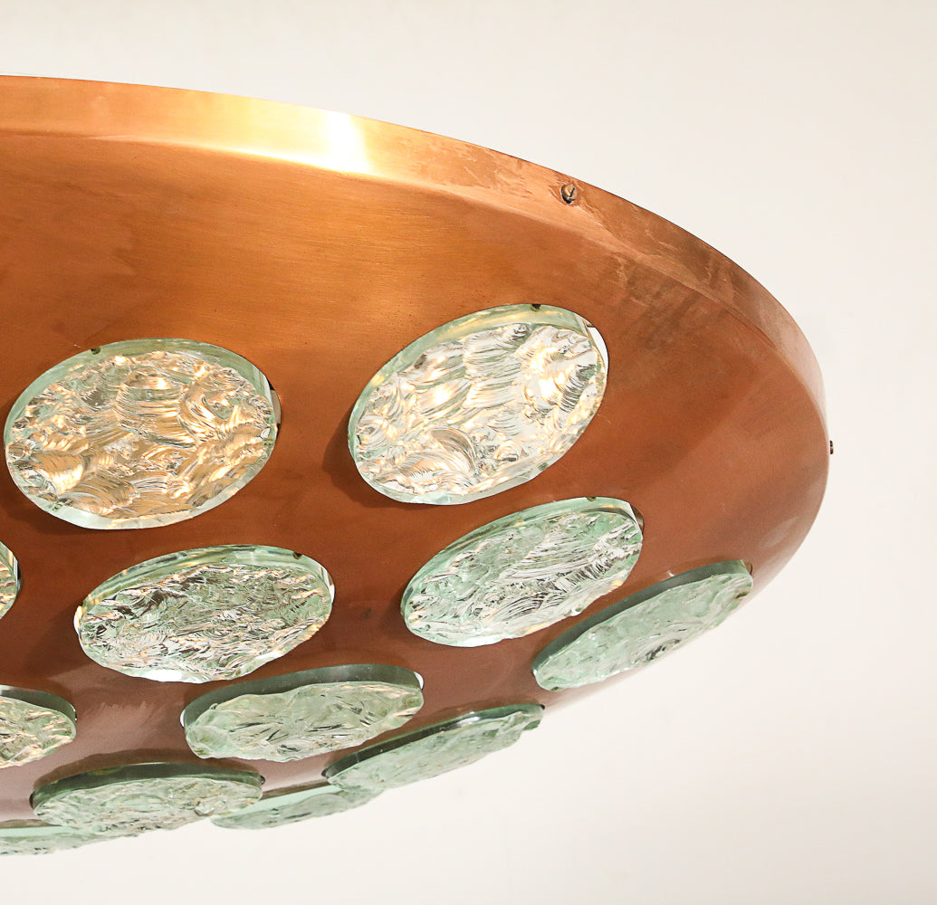Large-Scale Saucer Pendant by Max Ingrand for Fontana Arte