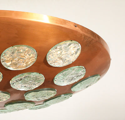 Large-Scale Saucer Pendant by Max Ingrand for Fontana Arte