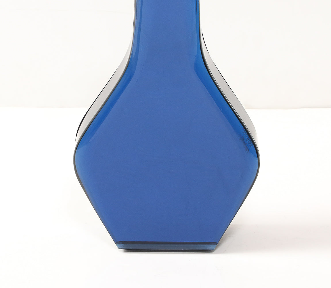 Rare Colored Glass Vase, Model No. 2122 by Max Ingrand for Fontana Arte