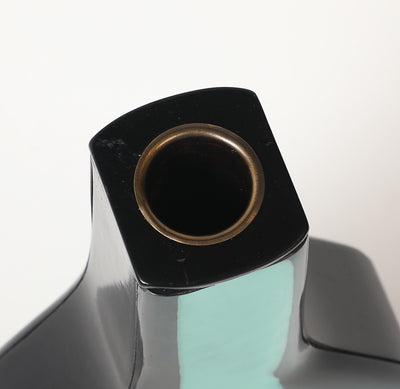 Rare Colored Glass Vase, Model No. 2122 by Max Ingrand for Fontana Arte