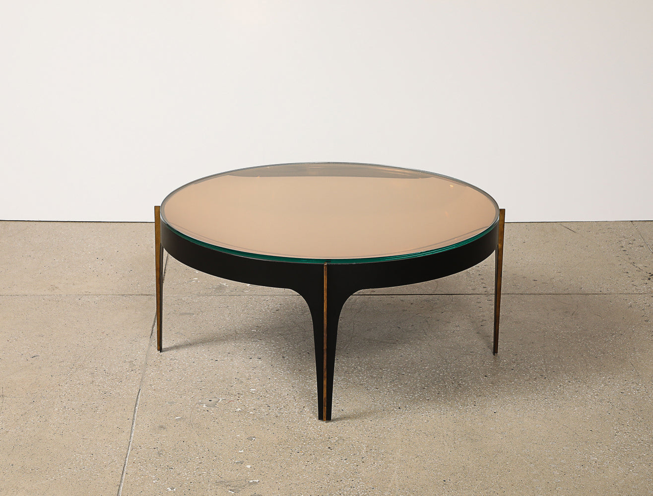 Model 1744, Circular Cocktail Table by Max Ingrand for Fontana Arte