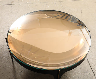 Model 1744, Circular Cocktail Table by Max Ingrand for Fontana Arte