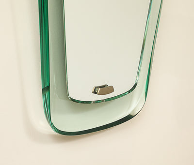 Rare Shield Form Mirror by Max Ingrand for Fontana Arte