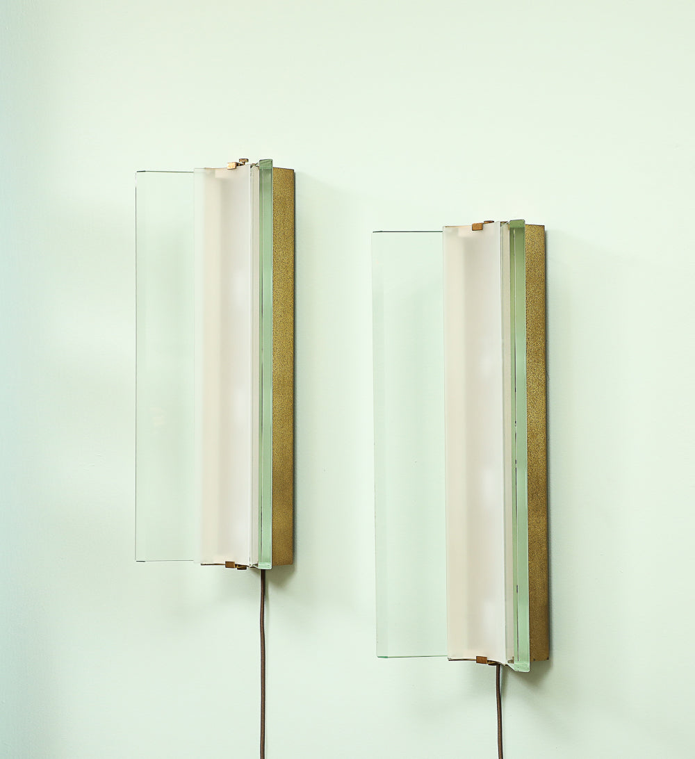 No. 2052 Wall Lights by Max Ingrand for Fontana Arte