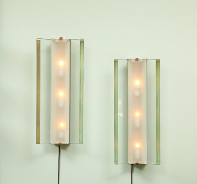 No. 2052 Wall Lights by Max Ingrand for Fontana Arte