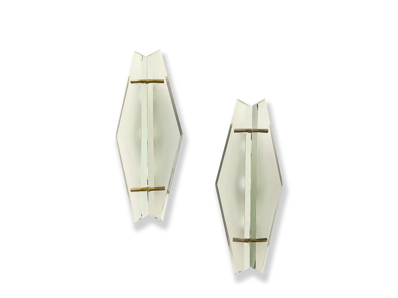 Pair of Rare #1937 Wall Lights by Max Ingrand for Fontana Arte