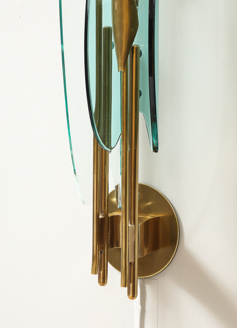 Set of 3 Dahlia Wall Lights by Max Ingrand for Fontana Arte