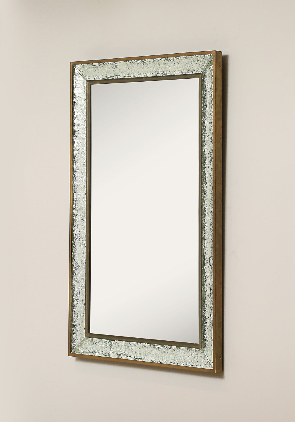 Rare Wall Mirror by Max Ingrand for Fontana Arte