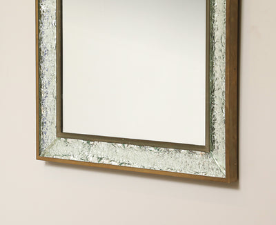 Rare Wall Mirror by Max Ingrand for Fontana Arte