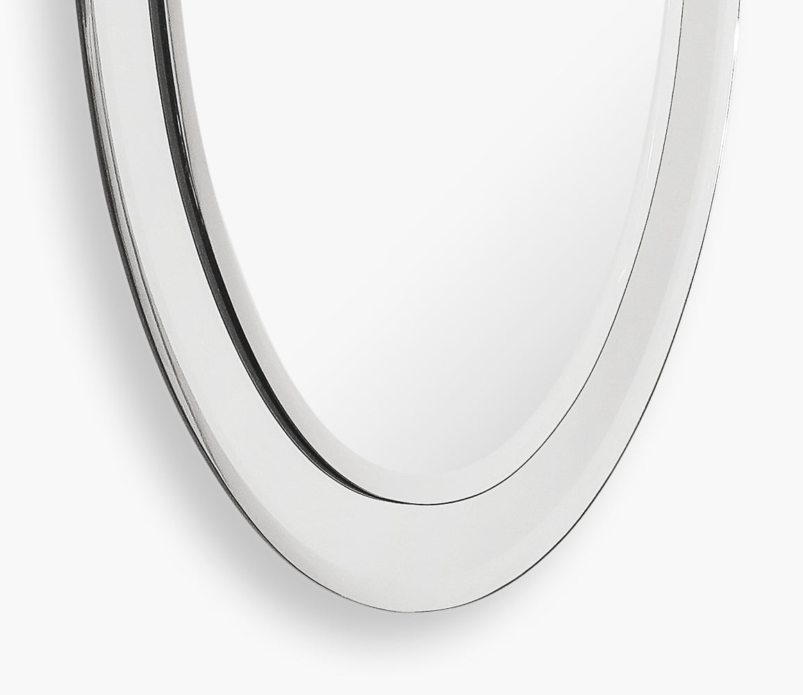 Oval Wall Mirror by Fontana Arte