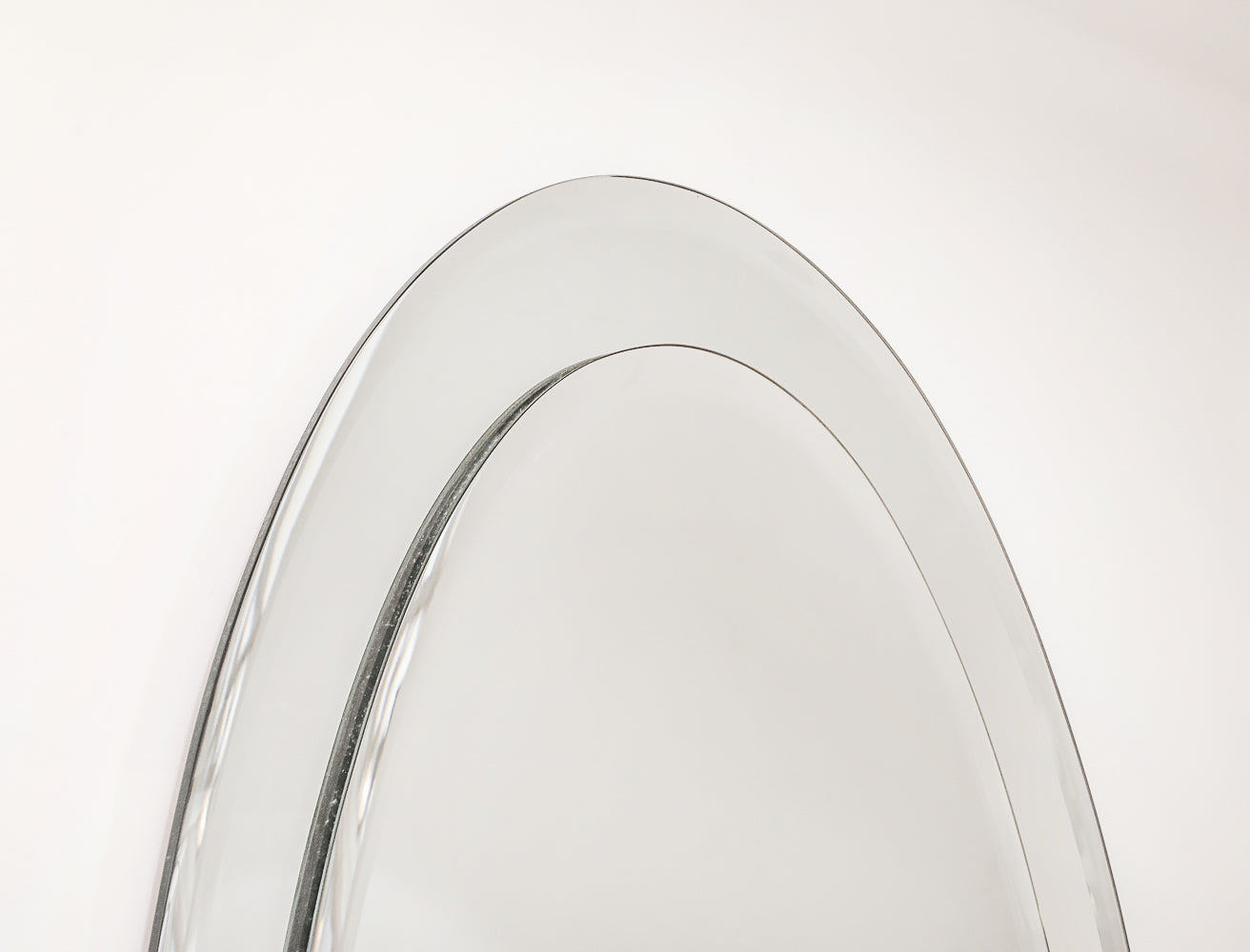 Oval Wall Mirror by Fontana Arte
