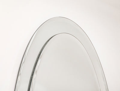 Oval Wall Mirror by Fontana Arte