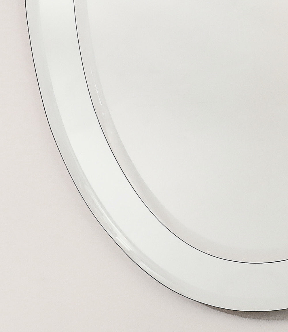 Oval Wall Mirror by Fontana Arte