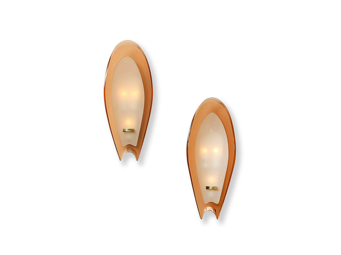 Pair of Wall Lights by Max Ingrand for Fontana Arte