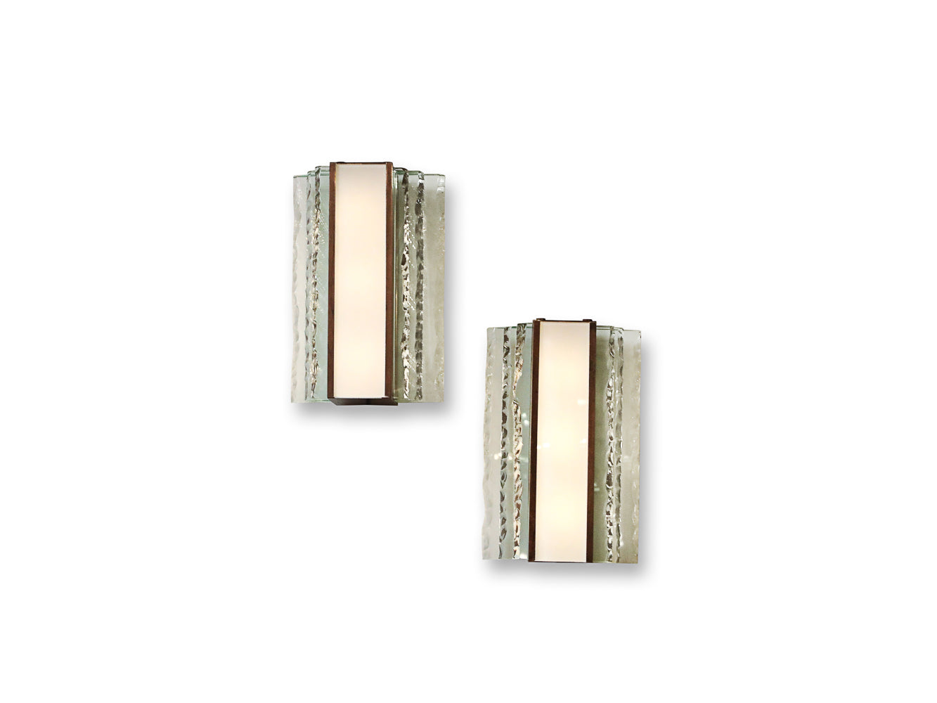 No. 2439, Rare Pair of Sconces by Max Ingrand for Fontana Arte