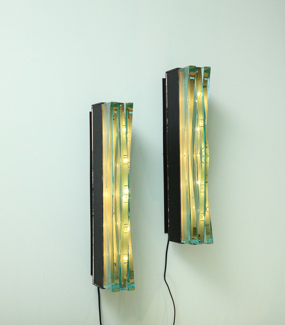 Model 1829 Wall Lights by Max Ingrand for Fontana Arte