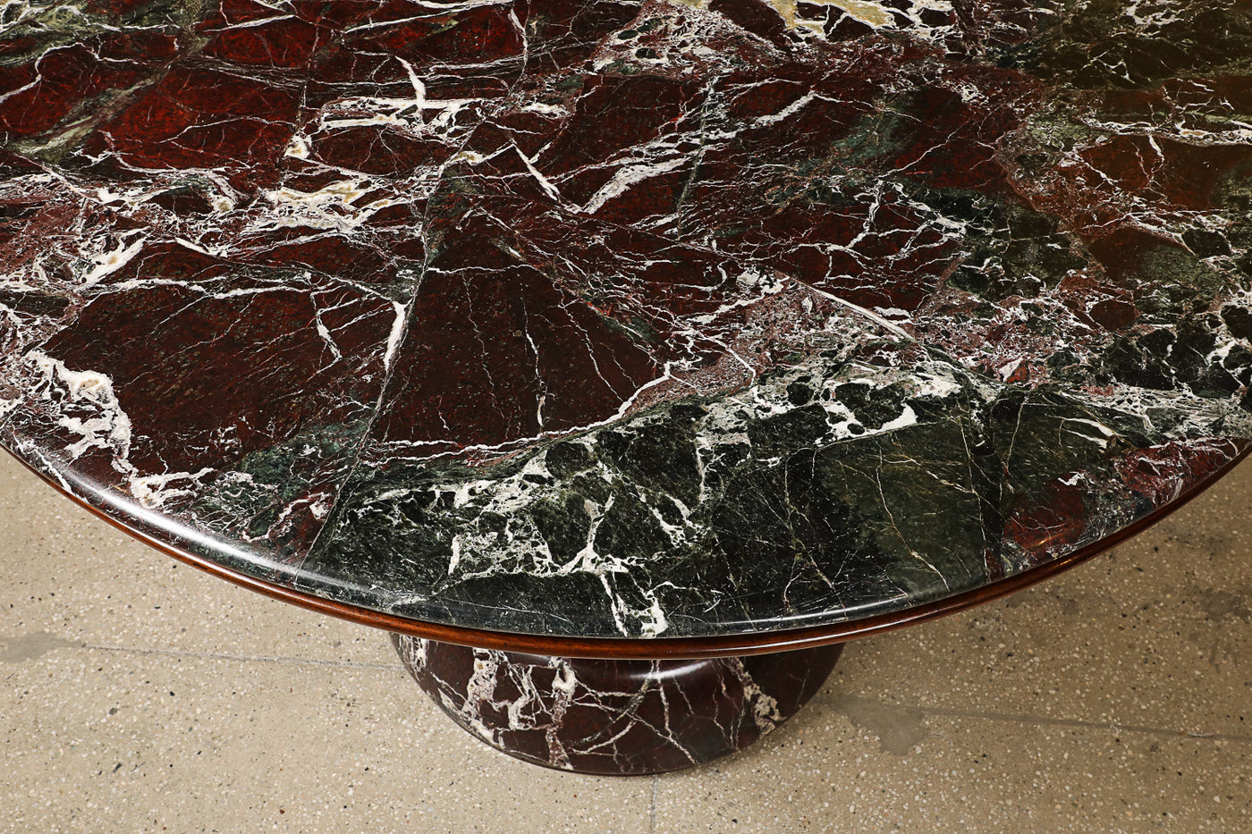 Circular Pedestal Center/ Dining Table by Osvaldo Borsani