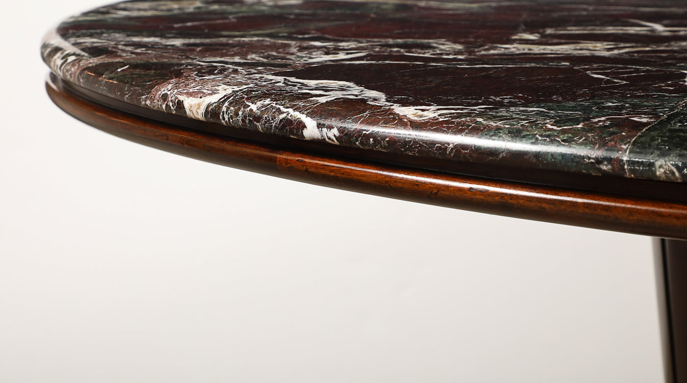 Circular Pedestal Center/ Dining Table by Osvaldo Borsani