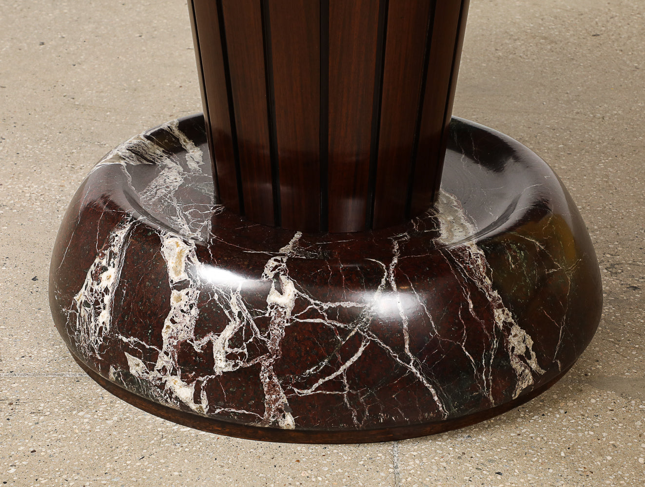 Circular Pedestal Center/ Dining Table by Osvaldo Borsani