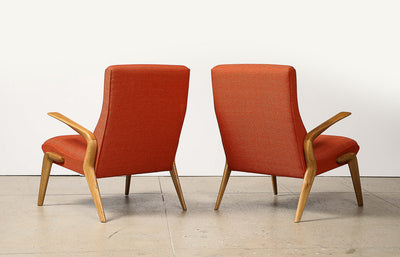 Pair of P71 Lounge Chairs by Osvaldo Borsani for Tecno