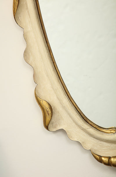 Italian Gilded Mirror by Attributed to Osvaldo Borsani