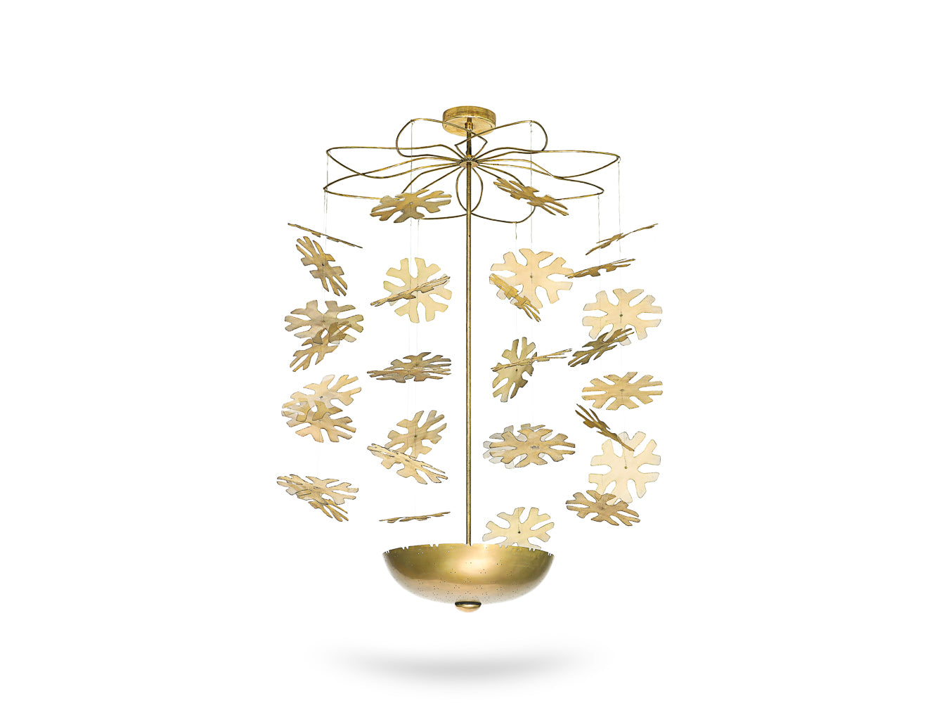 Rare Snowflake Ceiling Fixture by Paavo Tynell