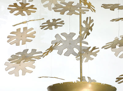 Rare Snowflake Ceiling Fixture by Paavo Tynell