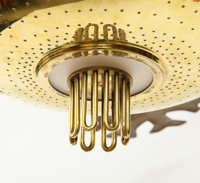 Rare Snowflake Ceiling Fixture by Paavo Tynell for Taito Oy