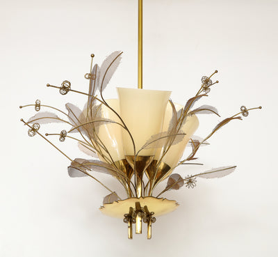 Model No. 9029/3 "Concerto" Chandelier by Paavo Tynell for Taito Oy