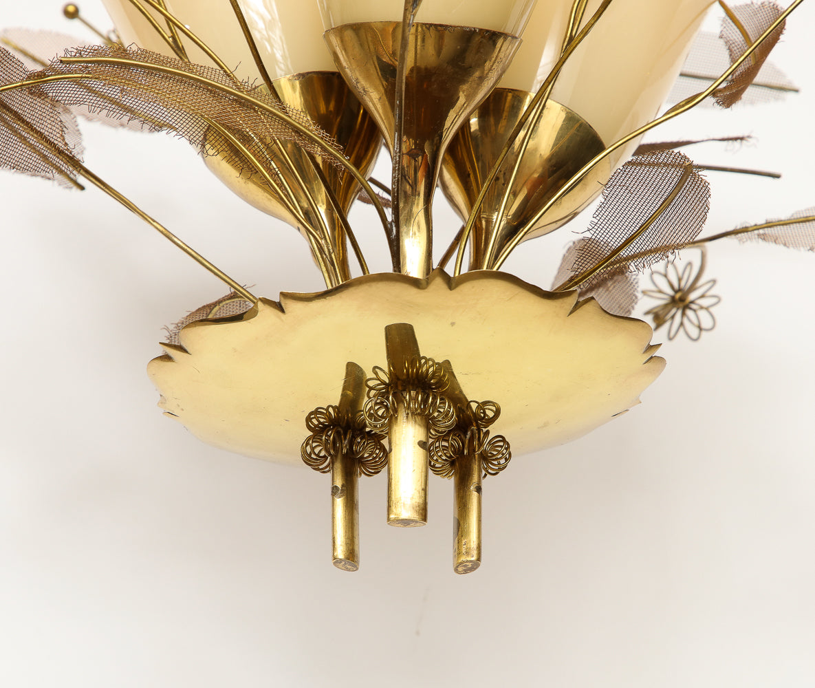 Model No. 9029/3 "Concerto" Chandelier by Paavo Tynell for Taito Oy