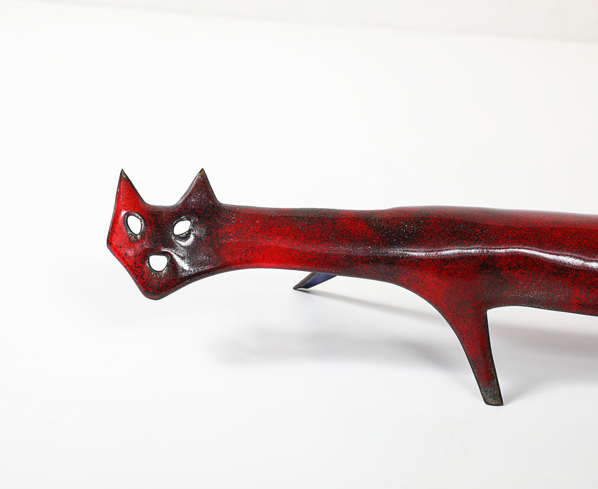Gato Metal Sculpture by Gio Ponti & Paolo De Poli