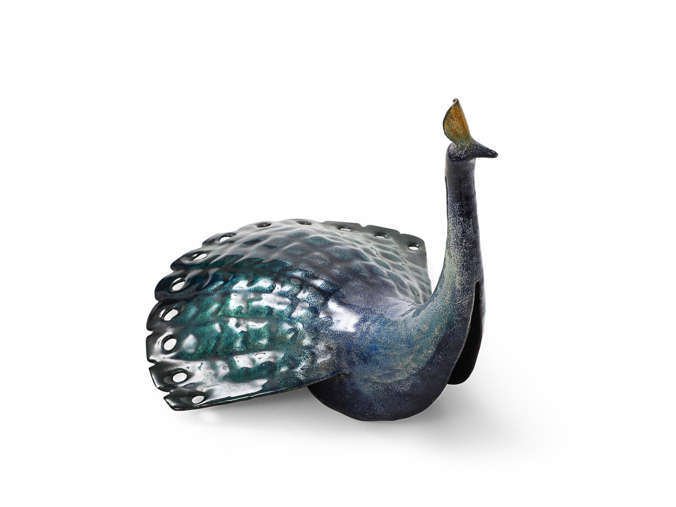 Pavoncella Peacock Sculpture by Paolo Di Poli